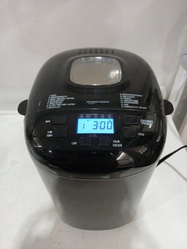 Amazon Basics 14-Setting Programmable Bread Maker - 2 LBS Cap - Black/Grey (Model: ‎BM1349-UL-B) image 6