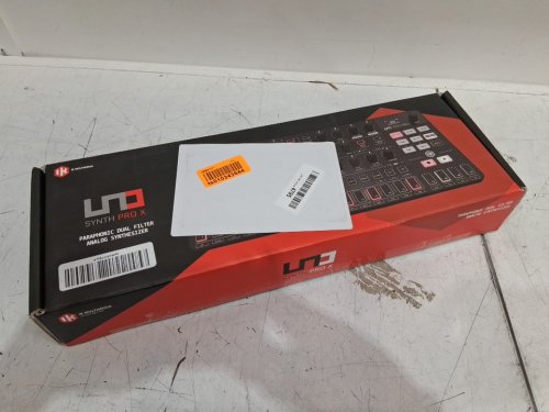 IK Multimedia UNO Synth Pro X Dual-Filter Paraphonic Analog Desktop Synthesizer - 12 Studio-Quality Effects - BLACK (model: ik000178 / uno synth pro x) image 2