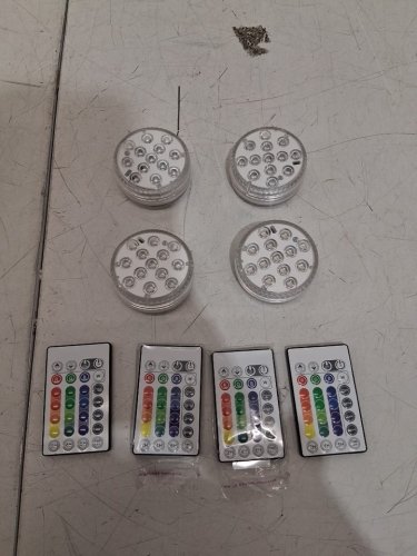 4PK 13 LED Underwater  Rechargeable Swimming Pool lights - white image 3