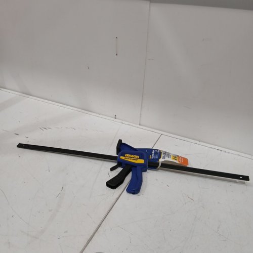 IRWIN QUICK-GRIP ONE-HANDED BAR CLAMP/spreader - 24" - 300LB CLAMP FORCE - BLUE/BLACK (MODEL:1964720) image 2