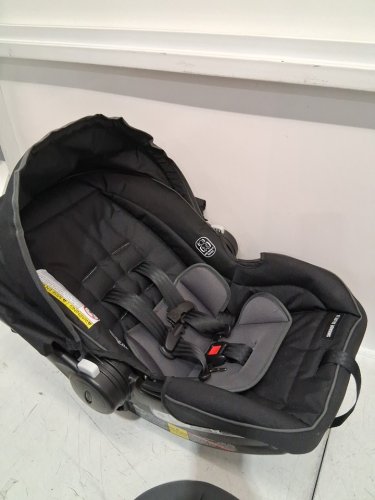 GRACO SNUGRIDE 35 LITE LX INFANT CAR SEAT - 4-35LBS CAPACITY - GOTHAM FASHION BLACK/GREY (MODEL: 2143034) image 7