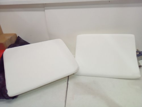 2pk wedge pillows for neck and legs - 21" x 18" - 21" x 14" - white image 3