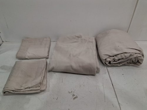 4PC Soft Flannel From Portuguese Sheet Set - King - Beige (Model: 2906663) image 3