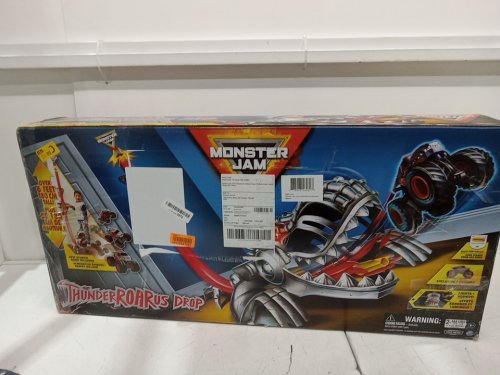 Monster Jam ThunderROARus Drop Light Up Playset - 6 FT - Ages 4+ - Red/Silver (Model: ‎6066759) image 2