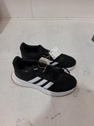WOMENS adidas cloudfoam comfort running shoes - SIZE 7 - black/white (style: 5622006) image 2
