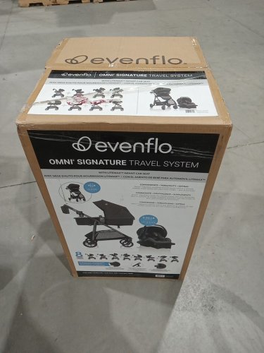 EVENFLO OMNI PLUS MODULAR TRAVEL SYSTEM WITH REAR-FACING INFANT CAR SEAT - BLACK (MODEL: TS100112510C) image 2
