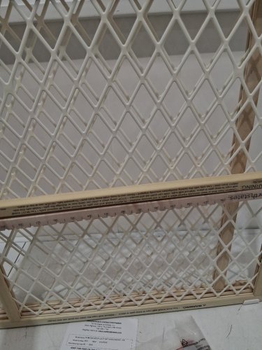 toddleroo by North States Diamond Mesh safety Gate - 26.5" - 42" x 23" - wood (model: 4600) image 4