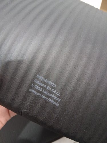 AMAZON BASICS EXTRA THICK EXERCISE YOGA MAT with carrying strap - 76" x 24" x 1"- black image 3