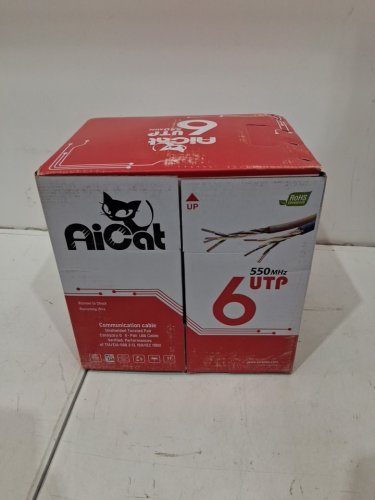 AICAT CAT6 DIRECT BURIAL OUTDOOR CABLE - 23 AWG - 550MHZ - black image 2