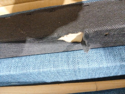 Allewie Platform Bed Frame with Fabric Upholstered Headboard - Queen - Blue (Model: USANT043568A-2) image 5