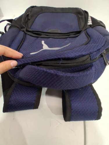 puma challenger fully padded backpack - 30l - fits 15" laptop - NAVY BLUE/BLACK (model: 1468441) image 3