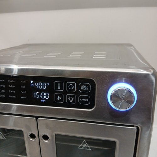 Emeril Lagasse Stainless Steel Extra Large Air Fryer Convection Toaster Oven with French Doors - 26QT - Silver (model: fafo-001) image 7