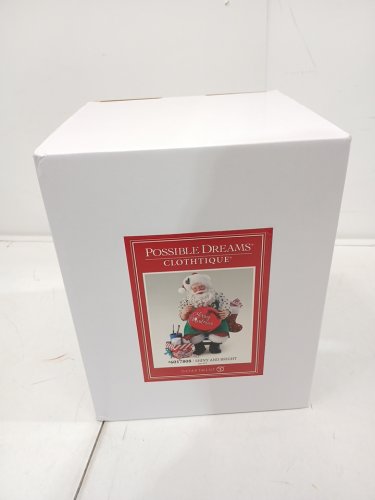 Possible Dreams Shiny and Bright Santa Christmas Figurine - 9" (Model: 6017808) image 2