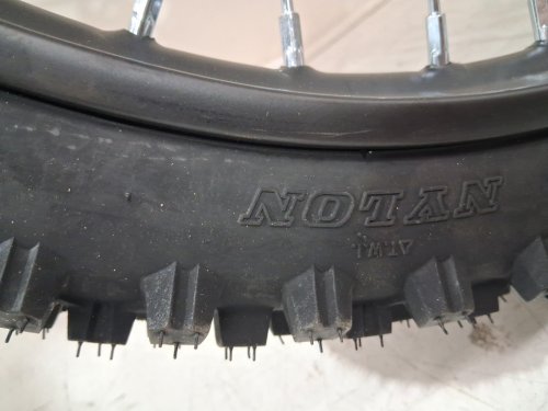 fockety Front Wheel Rim Tire Assembly - disc brake - for pit/ dirtbikes - 19'' image 4
