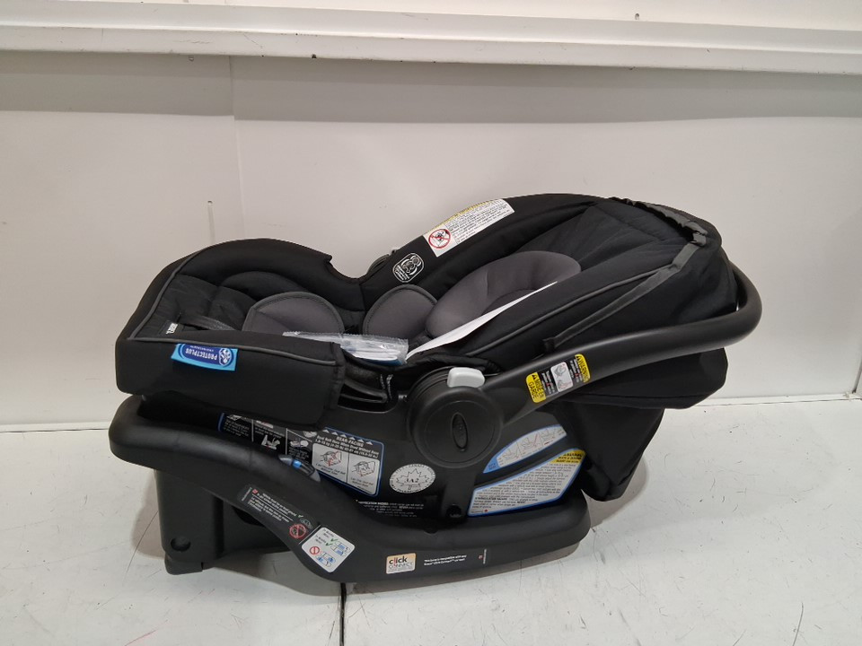GRACO SNUGRIDE 35 LITE LX INFANT CAR SEAT - GOTHAM FASHION BLACK/GREY (MODEL: 2143034) image 5