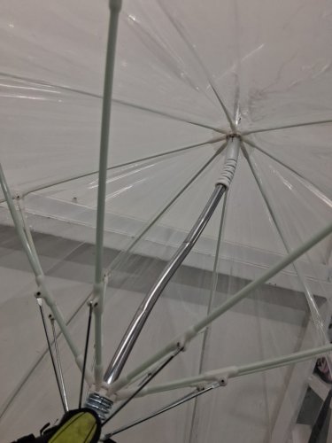 the Weather station bubble dome clear umbrella - 52" arc - White (model: ws510-white) image 4