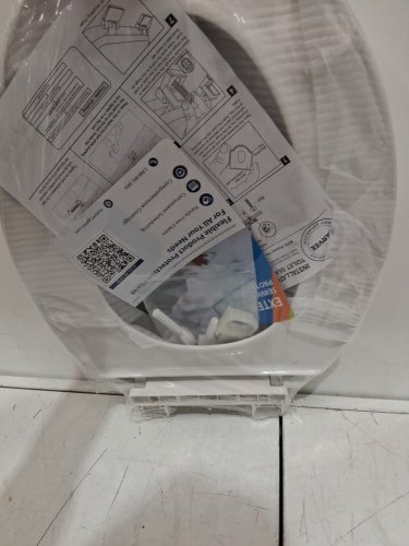 Garvee elongated soft close easy clean plastic toilet seat - 19" - white (model: pho_11gxk800) image 4