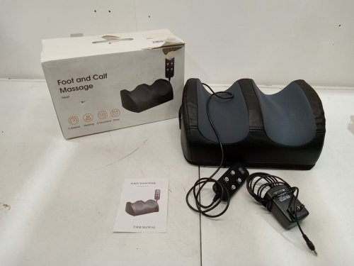 Lingteng foot and calf massager with 3 settings, heat - Black/grey (model: FM01) image 2