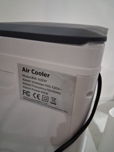3-IN-1 PORTABLE 60° OSCILLATING AIR CONDITIONER/COOLER WITH REMOTE - 3 SPEEDS - 5.5L - WHITE(MODEL: BW-102YF) image 4