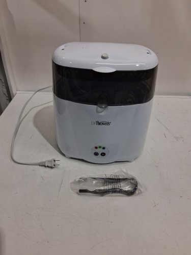 BabyBrezza Bottle Washer Pro 3-in-1 washer/sterilizer/dryer - holds 4 bottles - black/white (model: BRZ0103) image 3