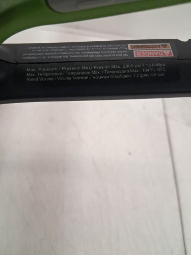 Greenworks Electric Pressure Washer Replacement Gun and Hose Kit - 2000PSI - 1.2GPM - Green/Black (Model: 5209502CO) image 4