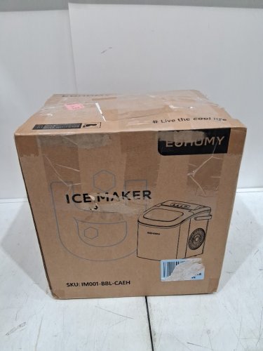 EUHOMY COUNTERTOP ICE MAKER MACHINE - MAKES 26LB/DAY - BLACK (MODEL: IM-06D / IM001-BBL-CAEH) image 2