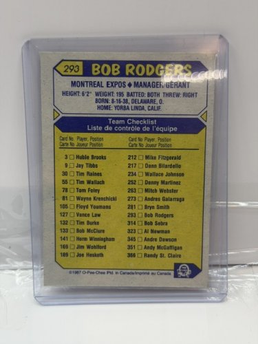 13 ASSTD 1987 SIGNED O-PEE-CHEE EXPO BASEBALL CARDS image 11