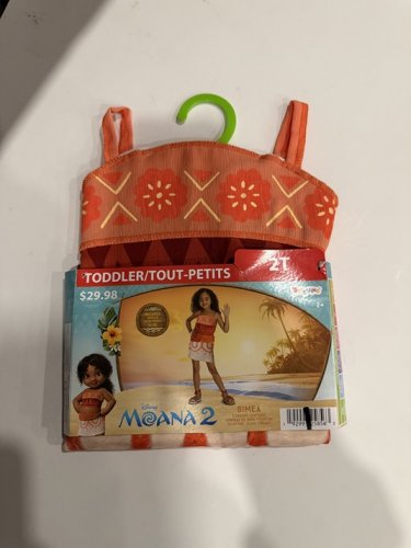 TODDLER DISGUISE MOANA 2 SIMEA COSTUME - 2T - ORANGE (STYLE: 171089S) image 2