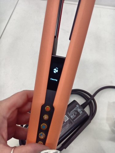 dyson airstrait wet to dry hair straightener - LIMITED EDITION APRICOT/ TOPAZ  (model: ht01) image 7