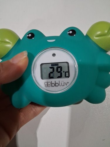 BBLUV KRAB 3-IN-1 THERMOMETER AND BATH TOY - 0M+ - GREEN - (MODEL: B0146-C-01) image 5
