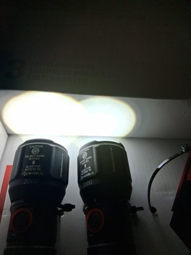 2pk Infinity X1 Rechargeable Flashlight - 2000 Lumen - black (model: 2006753) image 2