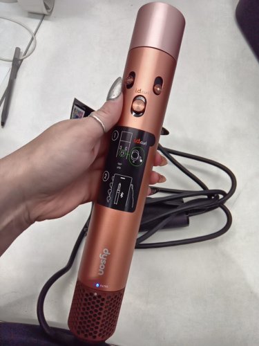 6PC DYSON i.d curly + coily airwrap multi styler and hair dryer with bluetooth - amber silk ( model: hs08) image 9