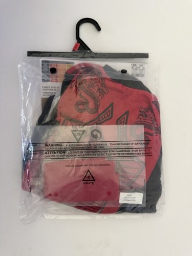 3PC BOYS RUBIES NINJA COSTUME - SMALL (4-6) - BLACK/RED (STYLE: 1000486) image 3
