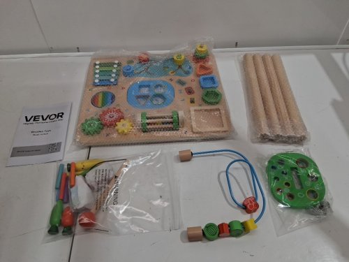 KIDS VEVOR ACTIVITY TABLE FOR TODDLER- 1-3 YEARS OLD- natural/brown (MODEL: AC8354) image 2