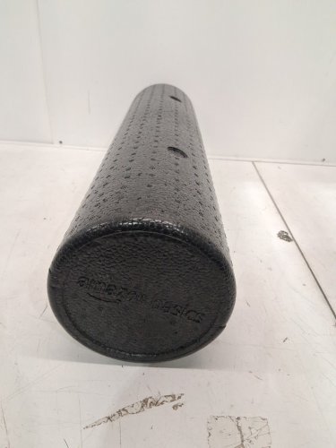 AMAZON BASICS HIGH-DENSITY ROUND FOAM ROLLER FOR YOGA & EXERCISE - 24" - BLACK image 2