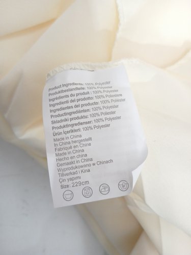 10PK Washable Polyester Tablecloths - 7.5FT - Beige image 4