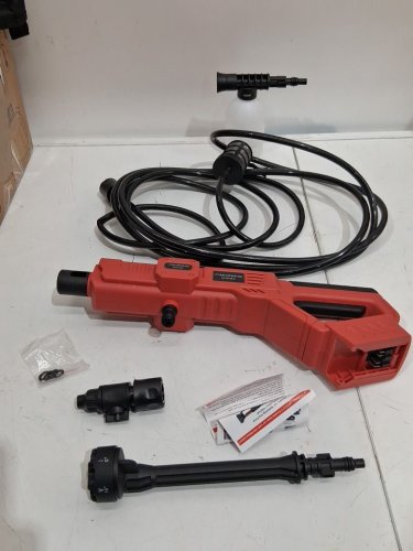 *TOOL ONLY* CORDLESS ELECTRIC PRESSURE WASHER GUN COMPATIBLE WITH MILWAUKEE 18 V BATTERY -21000 RPM 1000 PSI - RED image 3