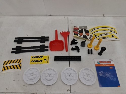 Kid's Olakids Ride On Pedal Excavator with Cargo Trailer and Scooping Bucket - 3+ - Yellow/Black (Model:TQ10168YW) image 6