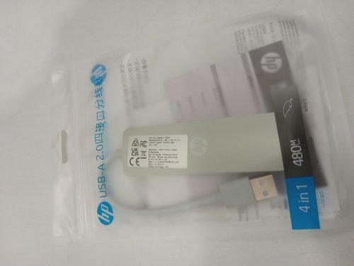 HP 5-in-1 Portable USB Docking Station Hub - 4 USB-A / 1 USB-C - Light Green image 2