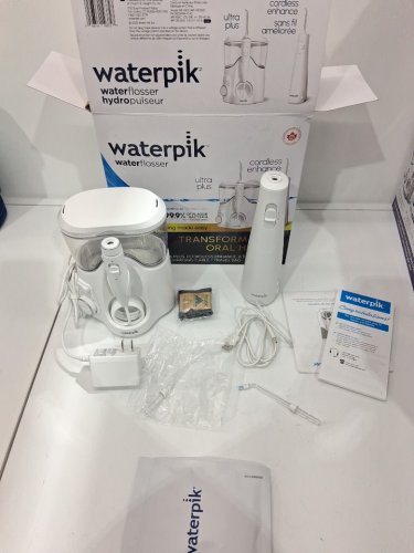 Waterpik Ultra Plus & Cordless Enhance Water Flosser Combo Pack - White (Model: 2702338) image 3