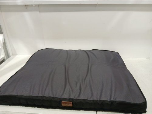 BEDSURE Washable Comfy Sherpa Dog Bed - large / 36" x 27" x 3" - black/grey image 4