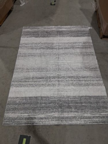 Non Slip Area Rug Modern Rug Abstract Indoor Rugs - 5FT X 7FT - GREY/WHITE image 3