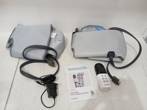 SereneLife Portable Air Compression Leg Massager with Heat & Compression - 6 Modes /3 Vibrations /3 Intensities - grey (model: CA-SLLGMSGR41GY) image 3