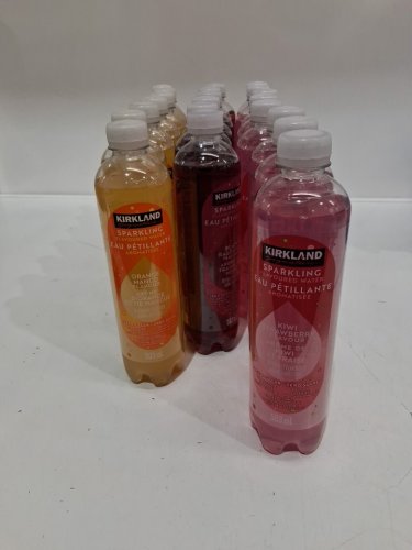 21PK Kirkland Signature Sparkling Flavoured Water - 503mL - black raspberry/kiwi strawberry/ orange mango image 3