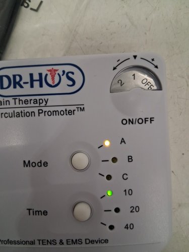 dr-ho's circulation promoter tens device pain therapy system - head to toe pain relief, improves circulation and swelling - white/black (model: cp-1) image 5