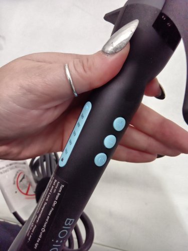 BIO IONIC LONG BARREL PRO CURLING IRON HAIR STYLER - 1.5" - BLACK (MODEL: Z-FGTST-CL-1.5) image 8