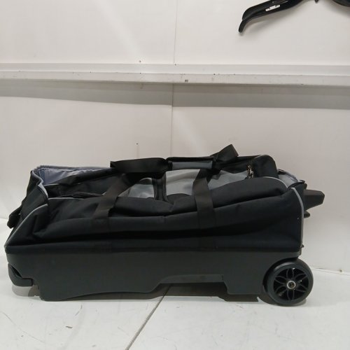 goburos 3 Ball Roller Bowling Bag with Wheels - 30" x 14" - black/grey image 4