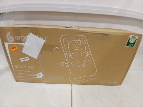 ERGOBABY EVOLVE 3-IN-1 ADJUSTABLE BABY BOUNCER seat FOR NEWBORNS TO TODDLERS - UPTO 20LBS - light grey (model: EVLBNCLTGRYNA) image 2