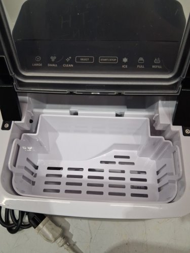 Iceman Dual-Size Ice self cleaning portable counter top ice maker - 22lbs/24hrs - black (model: rj56-bul-12) image 5