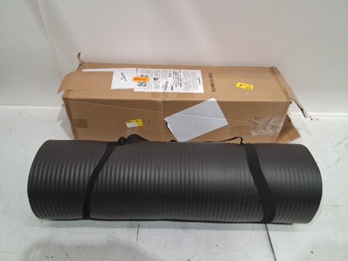 AMAZON BASICS YOGA/EXCERSISE MAT - 74'' X 24'' - BLACK image 2